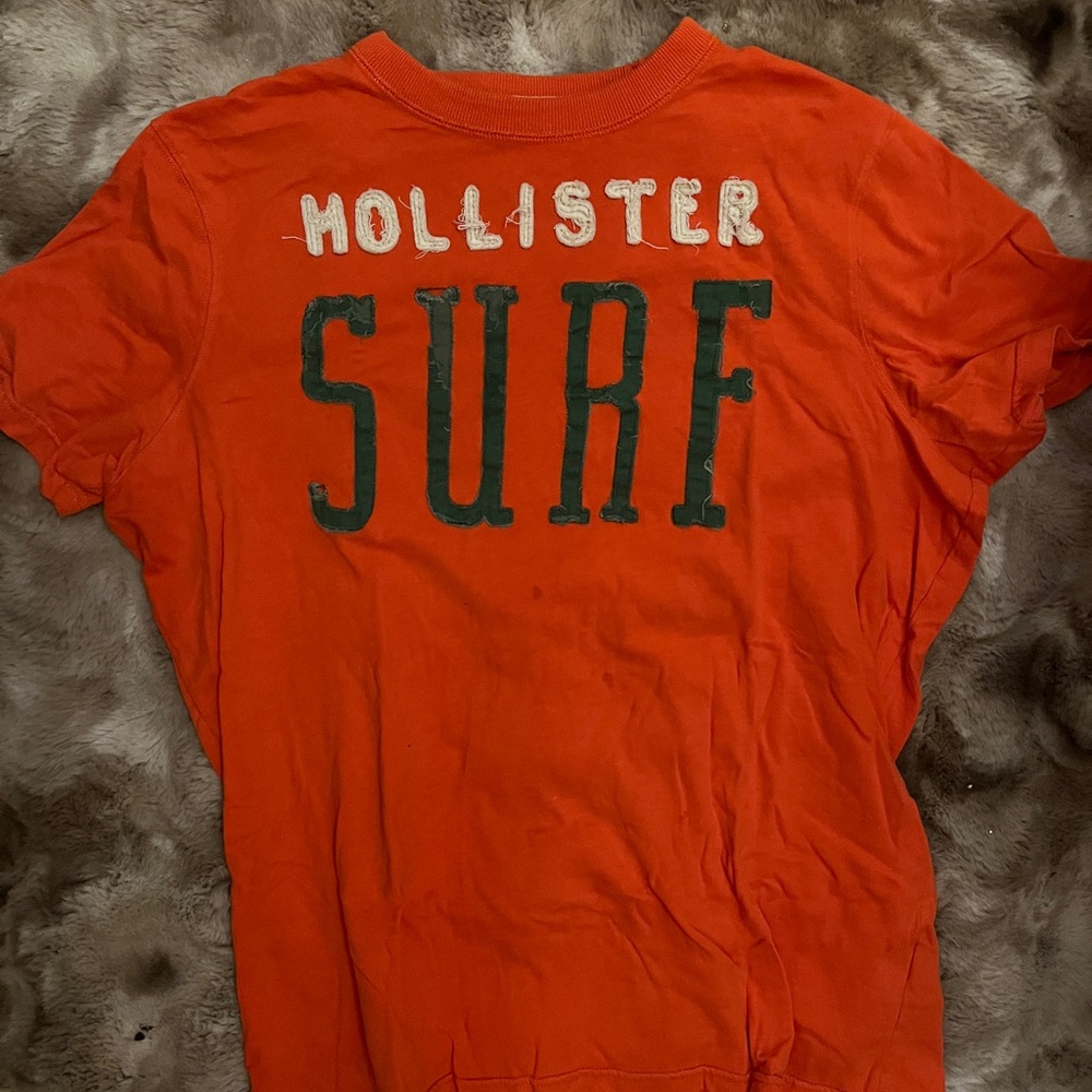 y2k mens baggy hollister surf t shirt